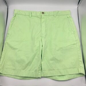 Vineyard Vines Men's Green Breaker Chino‎ Casual Shorts Size 35 with 8" Inseam